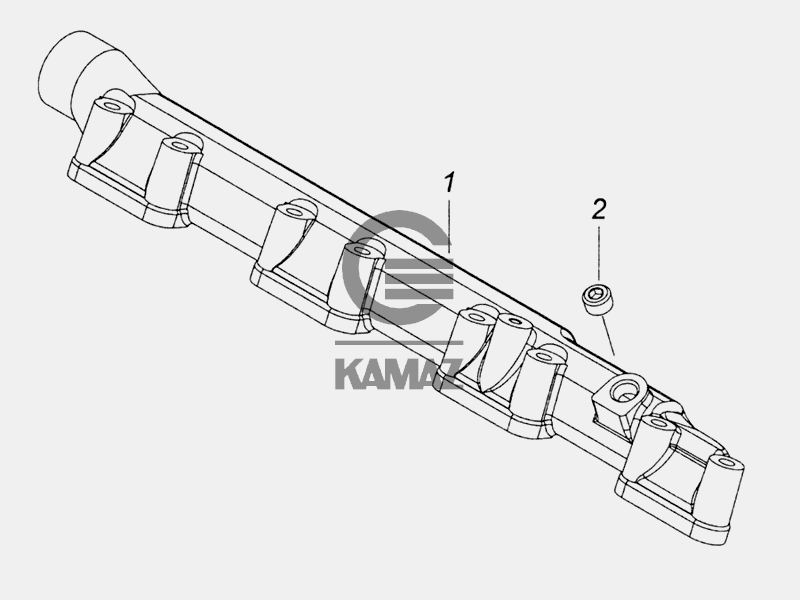 Труба водяная камаз